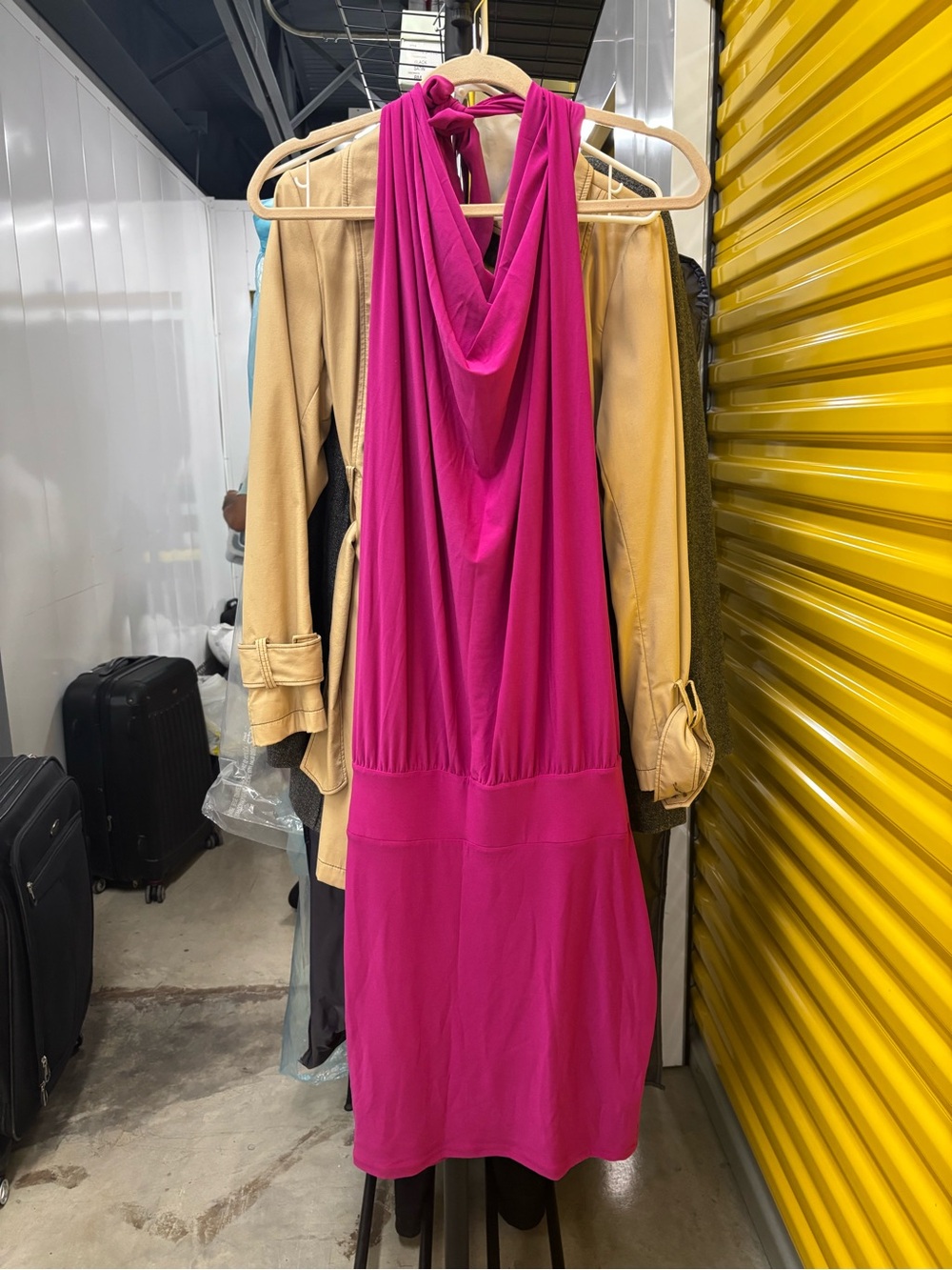 Fantasia 5 way dress Sleeveless Fuchsia Halter Dress - Elegant Summer Style